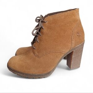 Timberland Women's Size 7 Brown Suede Heeled Boots